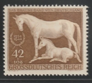 Germany 1944 Sc # B 283 Race Horses MNH OG - Picture 1 of 1
