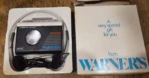 Warner's Model 960 Stereo Cassette Player W/ Earphones in box - Picture 1 of 3