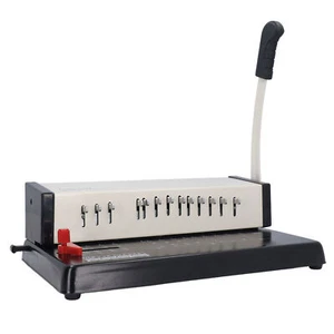 Book Binding Machine A4 13 Round Holes Multifunctional Manual Comb Binder - Picture 1 of 12