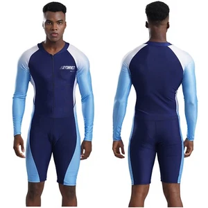 Traje de baño para hombre Traje de baño de natación Surf Traje de baño Protección solar Traje de piel - Imagen 1 de 17