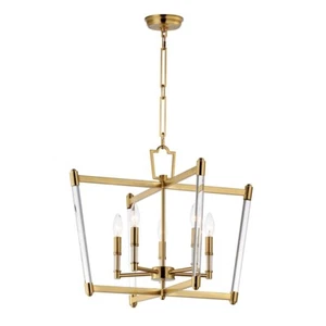 Maxim Lighting Lucent 5 Light Chandelier, Heritage/Clear - 16103CLHR - Picture 1 of 1