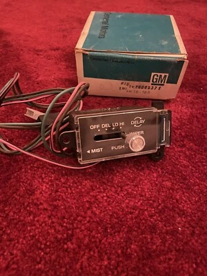 NOS GM 1978-1979 Pontiac Grand Prix Lemans Intermittent Windshield Wiper Switch - Image 1 of 4