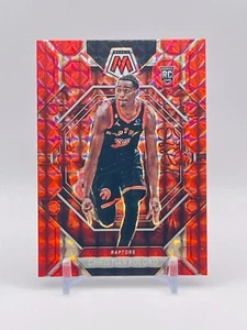 2022-23 Mosaic Basketball Christian Koloko RED Mosaic RC #233 Raptors - Imagen 1 de 2