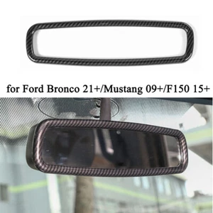 Cubierta de espejo retrovisor de fibra de carbono para Ford Bronco 21+/Mustang 09+/F150 15+ - Imagen 1 de 7
