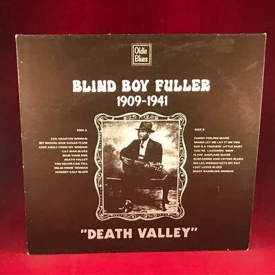 BLIND BOY FULLER 1909-1941 Death Valley 1975 Dutch vinyl LP.Old - Image 1 of 4