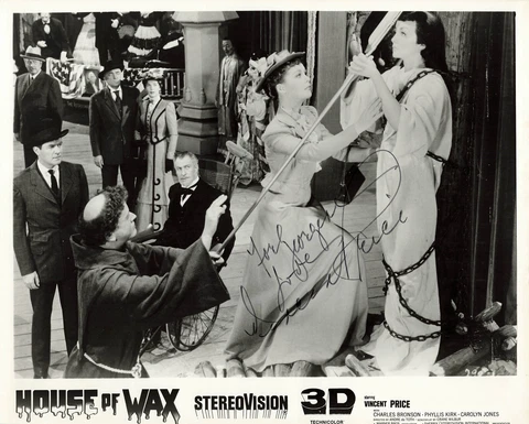 Vincent Price House of Wax Actor Signed Autograph 8 x 10 Photo PSA DNA j2f1c Cover