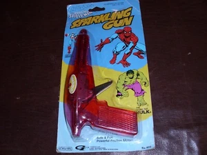 Vintage Amazing Spider-Man Sparkling Gun Marvel Avenger Rare Marvelmania MOC1978 - Bild 1 von 12