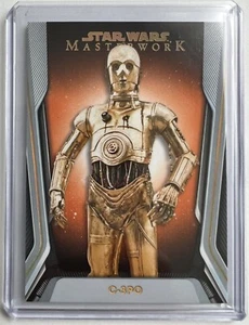 2021 Topps Star Wars Masterwork Orange C-3PO 5/10 - Picture 1 of 2