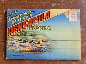 Pensacola Florida-Naval Air Station Vintage 1952 Souvenir Postcard Folder - Picture 1 of 6