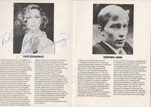Faye Dunaway Hand Signed Wyndhams Theatre Programme - Circe & Bravo - RARE!!! - Picture 1 of 2