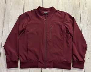 Banana Republic Women's Lightweight Bomber Jacket Medium Burgundy EUC Red - Picture 1 of 8