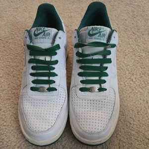 Used Vtg 2006 Nike Air Force 1 White Pine Green 313642-131 NO BOX size U.S. 8.5 - Picture 1 of 11
