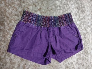 Rewash Brand Shorts M Purple Elastic Stretch Waist Women Medium Pockets Plum - Picture 1 of 6