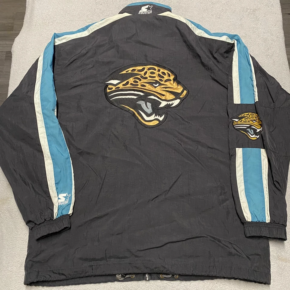 Vintage Jacksonville Jaguars Jacket Mens Large Black Starter Embroidered 90s - Image 1 of 4