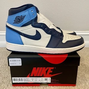 Nike Air Jordan 1 Retro High OG Obsidian Size 9.5 555088-140 New In Box UNC - Picture 1 of 12
