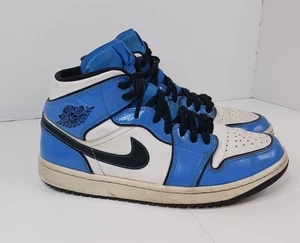 Raro uomo AIR JORDAN 1 MID SE blu segnale taglia 9 DD6834-402 - Foto 1 di 18