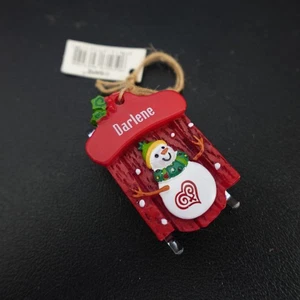 Darlene Personalizado Adorno de Navidad Trineo Nombre Kidcore Retro Y2K Regalo - Imagen 1 de 6