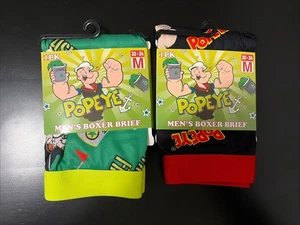Popeye Strong 2 Paar Herren Boxershorts Neuheit Papa Gag Geschenk M 32-34 albern Neu mit Etikett - Bild 1 von 5