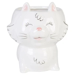 Gigil White Cat Mug Robust Dolomite Decorative Light Pink Kids Milk Home Non-sli - Picture 1 of 1
