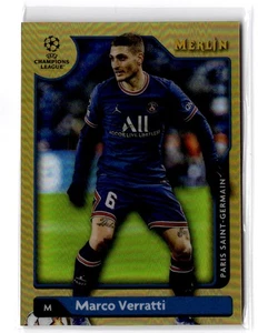 2021-22 Merlin Chrome UEFA Champions Marco Verratti #88 Gold Refractor #/50 - Bild 1 von 2