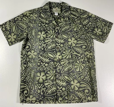 Vintage Attitude Clothing Co Hawaiian Shirt Sz M Floral Aloha Made In USA 90s - Image 1 of 4