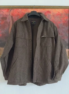 Woolrich Vintage Wool Jacket L Brown - Picture 1 of 7