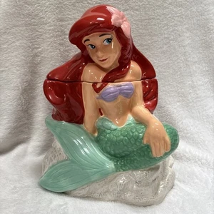 Rare Ariel on Rock Cookie Jar Disney - Picture 1 of 9