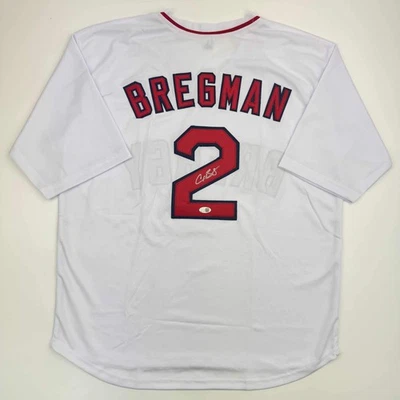 Autographed/Signed Alex Bregman Boston White Baseball Jersey JSA COA - Image 1 of 4