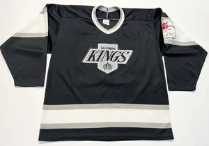Vintage CCM Los Angeles Kings GRETZKY #99 NHL Hockey Jersey Men L Black Canada - Picture 1 of 9