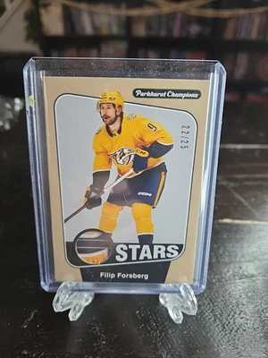 2024-25 UD Parkhurst Champions Filip Forsberg  Stars Patch  #/25 - Predators - Image 1 of 4