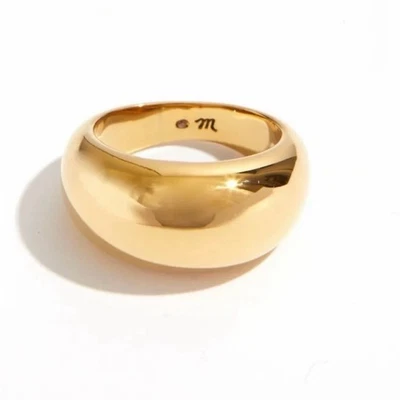 Madewell Demi-Fine Dome Ring 14k Gold NWT Size 6 - Image 1 of 3