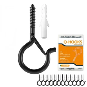 Ganci a Vite Q-Hanger Ganci per Luci a Stringa da Esterno, Corda di Natale - Foto 1 di 5