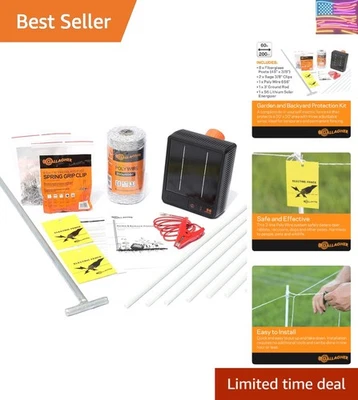 Mild Shock Solar Electric Fence: Effortless Garden Protection & Animal Deterrent - Image 1 of 4