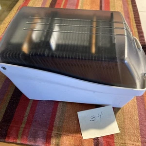 Vintage Fellowes Plastic 3.5” Floppy Disk Storage Case + 34 HD DISKS 3M OFFICE D - Picture 1 of 5