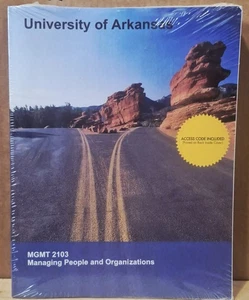 University Of Arkansas Textbook People & Organizations MGMT 2103. Paperback NEW - Bild 1 von 2