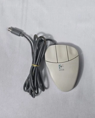 Vintage Logitech Mouseman 3 Button Serial-MousePort M-CQ38 Mechanical Ball Mouse - Image 1 of 3
