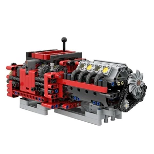 Compatible Manual 8 Speed Gearbox Model with Power Functions Building Toys - Picture 1 of 4
