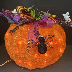 Vorbeleuchtete Halloween Kürbis Geist Dekoration LED Lichter Innen Grusel Deko - Bild 1 von 7