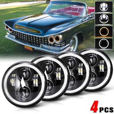 Faros LED de 5,75" pulgadas para Buick LeSabre 1959-1975 lámpara de giro alto-bajo DRL Foto 1 de 4