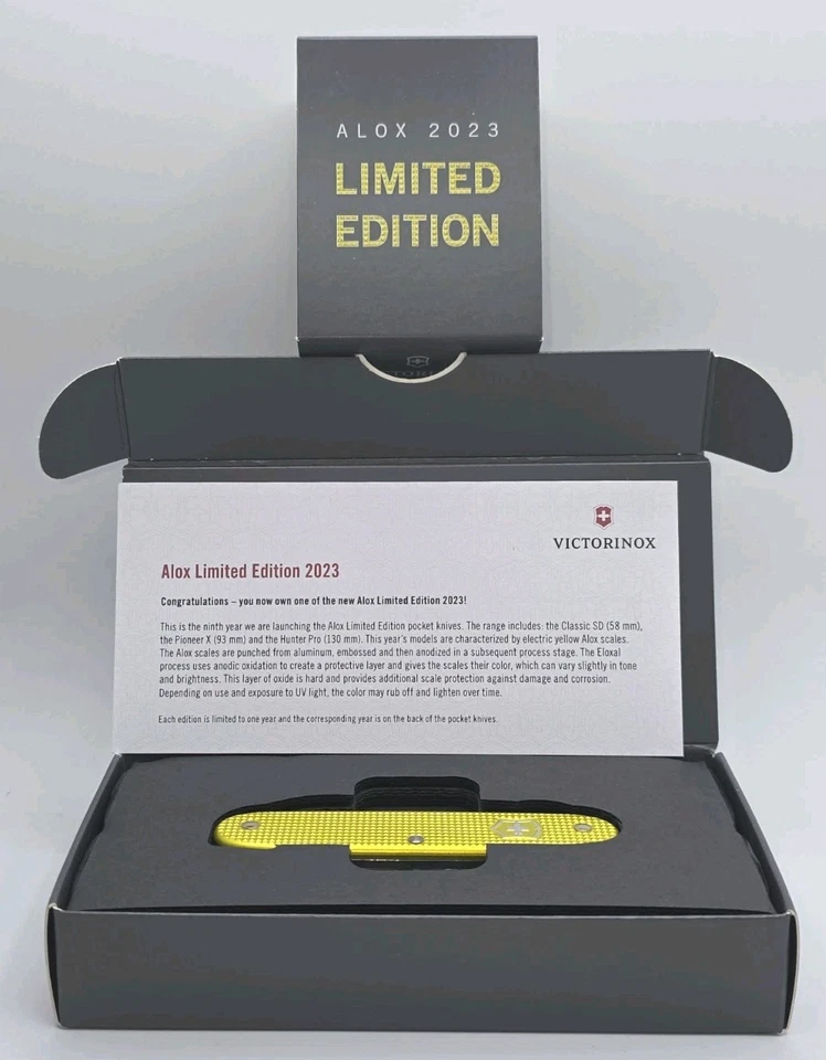Navaja suiza VICTORINOX Pioneer X Alox EDICIÓN LIMITADA 2023 amarilla Foto 1 de 4