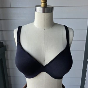 Barely There schwarzer Bügel T-Shirt BH Gr. 36C leicht gefüttert Alltag Komfort - Bild 1 von 7