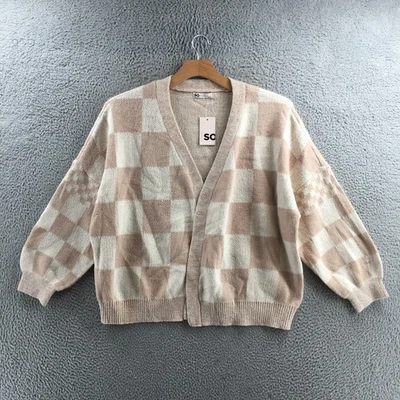SO Cárdigan Suéter Patrón Slouchy Para Mujer L Multicolor Tejido Manga Larga NUEVO Foto 1 de 4