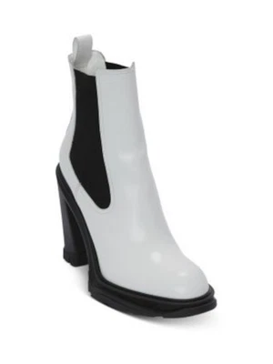 ALEXANDER MCQUEEN Mujer Marfil Tacón Pull-Tab 1" Plataforma Pisada Chelsea 38 Foto 1 de 4