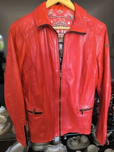 Butterweiches Rote Lederjacke von Milestone Gr. 44 Ungetragen Mega 😊👌 - Bild 1 von 7