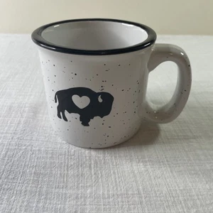 Buffalo Love Buffalo Bills White Campfire Mug Speckled Mug 3.5 - Picture 1 of 6