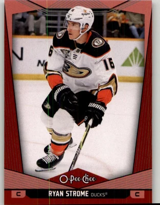 2024-25 O-Pee-Chee Ryan Strome Pee-Chee - Red Border #432 Anaheim Ducks - Image 1 of 2