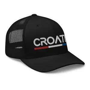 Minimale kroatische Flagge Truckermütze Netz Kroatien Trucker Kappe - Bild 1 von 14