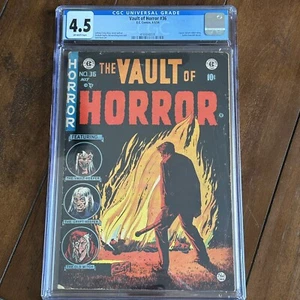Vault of Horror #36 (1954) - ¡Horror de la Edad de Oro! PCH! - CGC 4.5 - Imagen 1 de 2