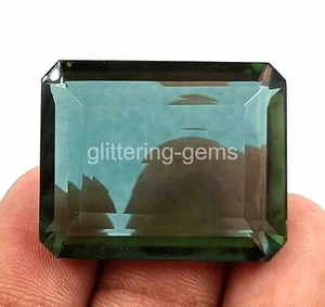 84.80 Ct Rare Brazil Amethyst Lab Created Emerald Cut IGL Loose Gems SA - Picture 1 of 8