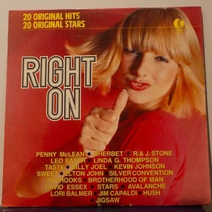 RIGHT ON - VARIOUS - Vinyl LP - K-tel - 1976 - G - FREE POSTAGE (1190) - Picture 1 of 5